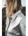 VESTE JERSEY ARGENT